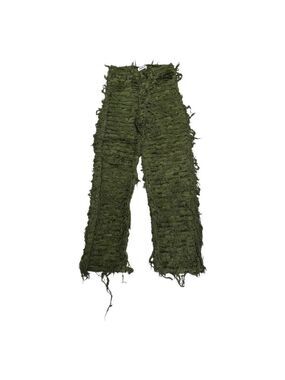 APHRODITE Camo Shredded Reworked Army Denim Jeans Pants Womens 28x30